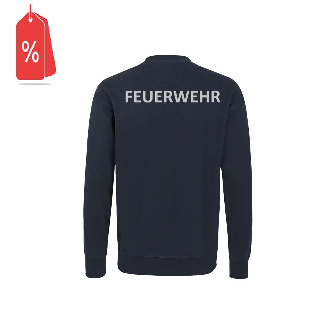 Sweatshirt inkl. Druck FEUERWEHR silber-reflektierend
