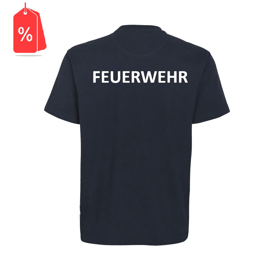 T-Shirt inkl. Druck FEUERWEHR weiß