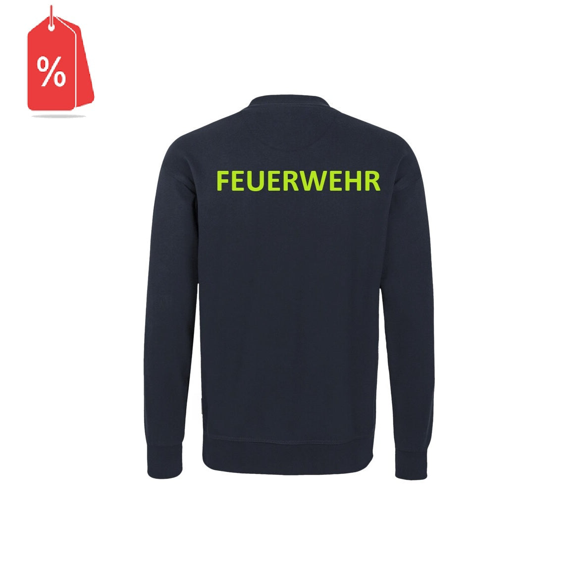 Sweatshirt inkl. Druck FEUERWEHR leuchtgelb