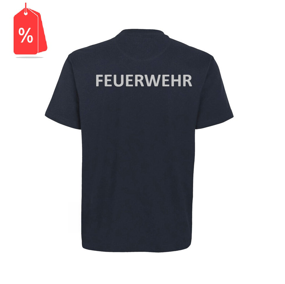 T-Shirt inkl. Druck FEUERWEHR silber reflektierend