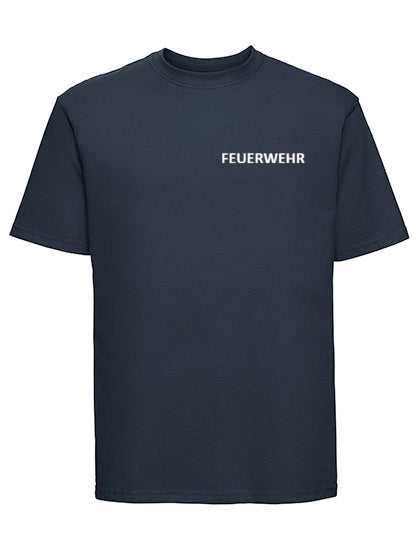 T-Shirt inkl. Druck FEUERWEHR weiß